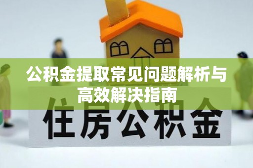 营山公积金提取常见问题解析与高效解决指南