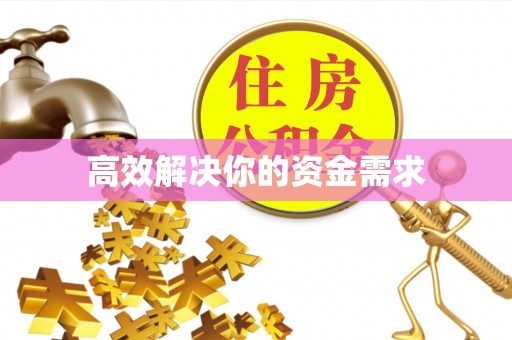 营山高效解决你的资金需求